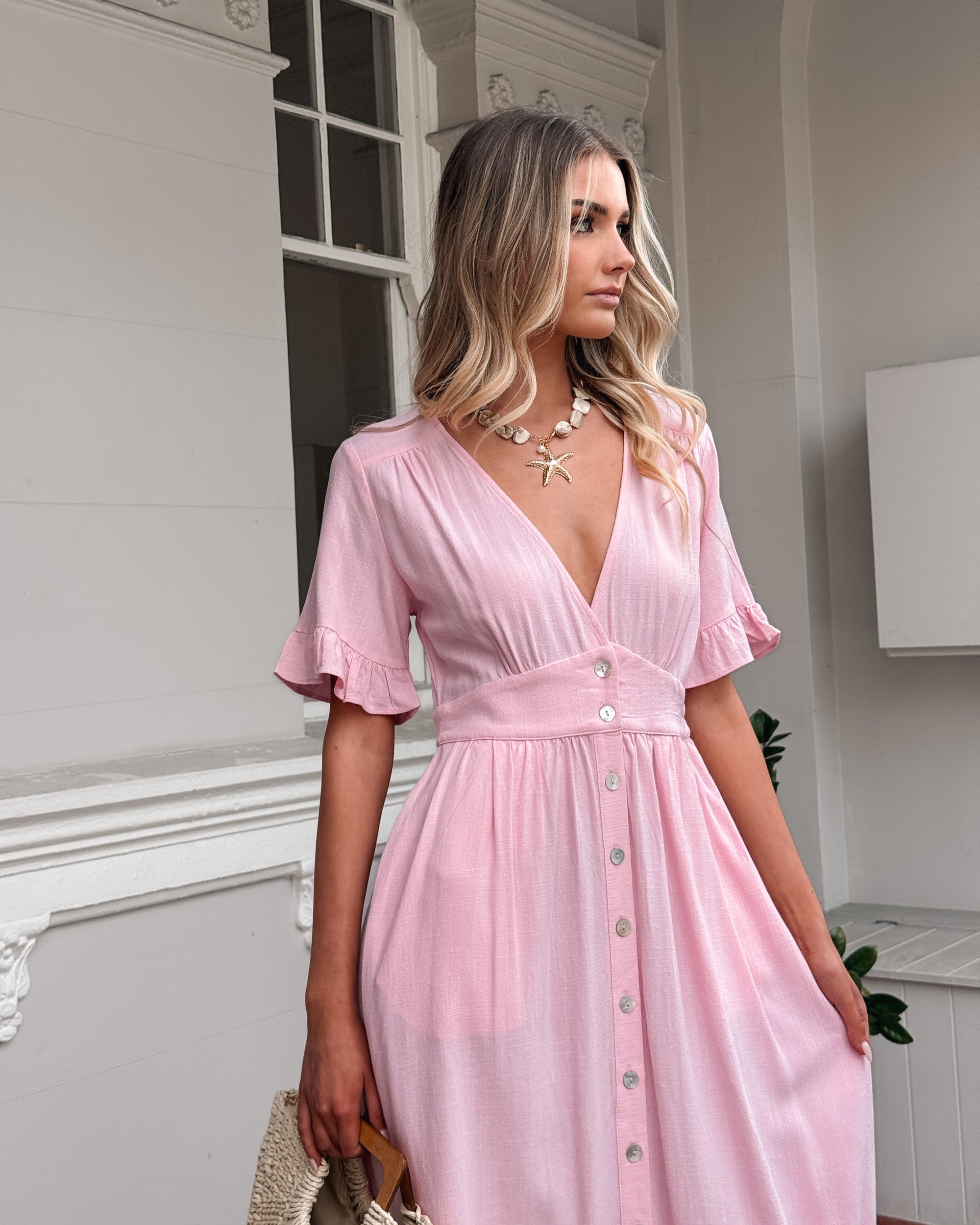 Korbela Dress - Powder Pink