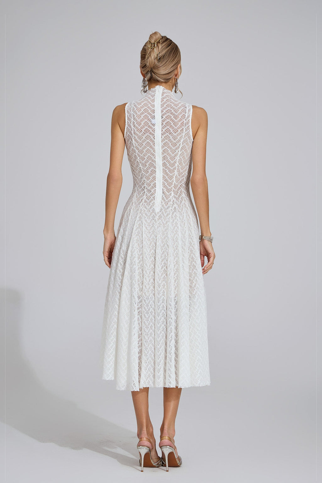 Lucas White Sleeveless Maxi Dress
