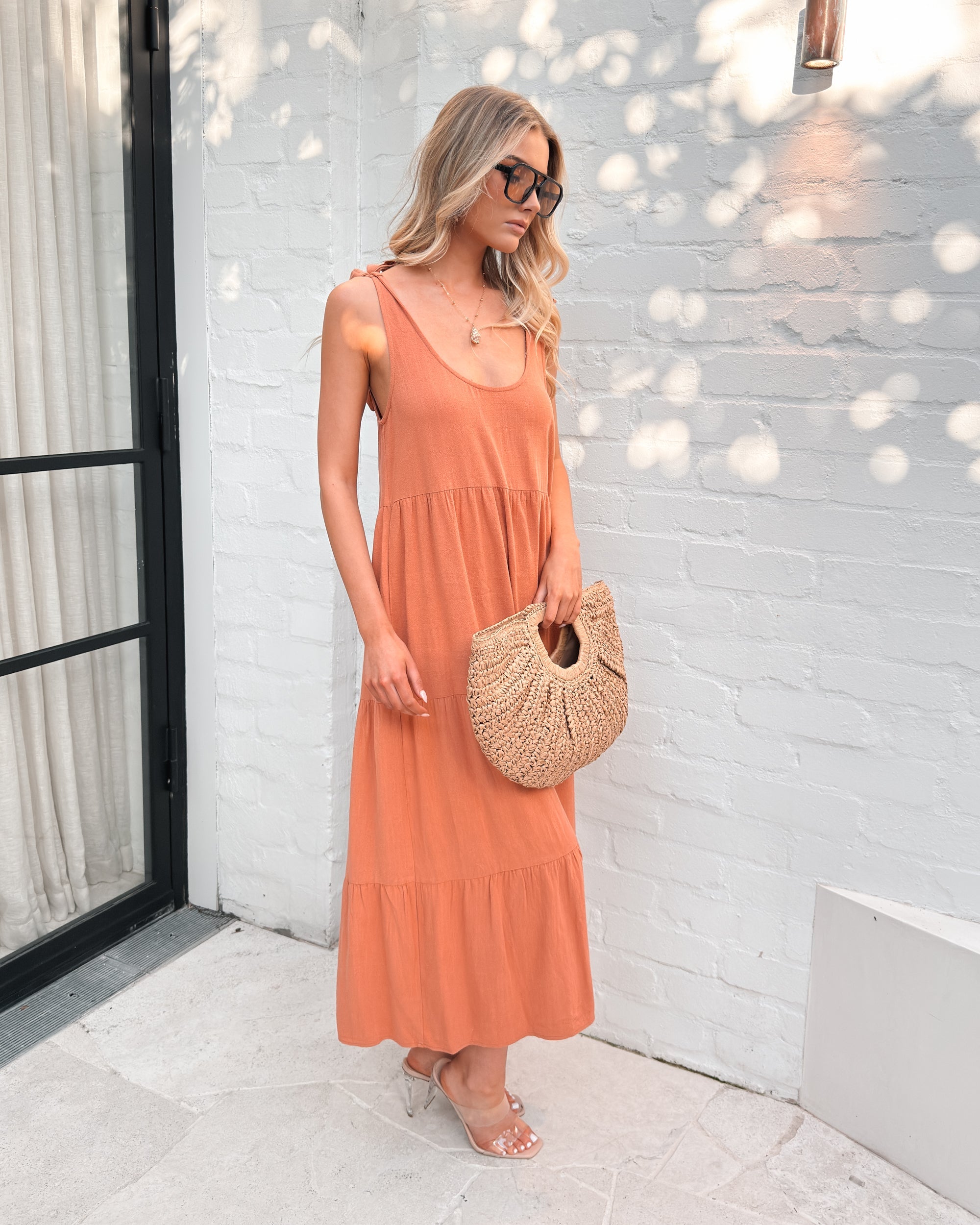 Lydia Dress - Rust
