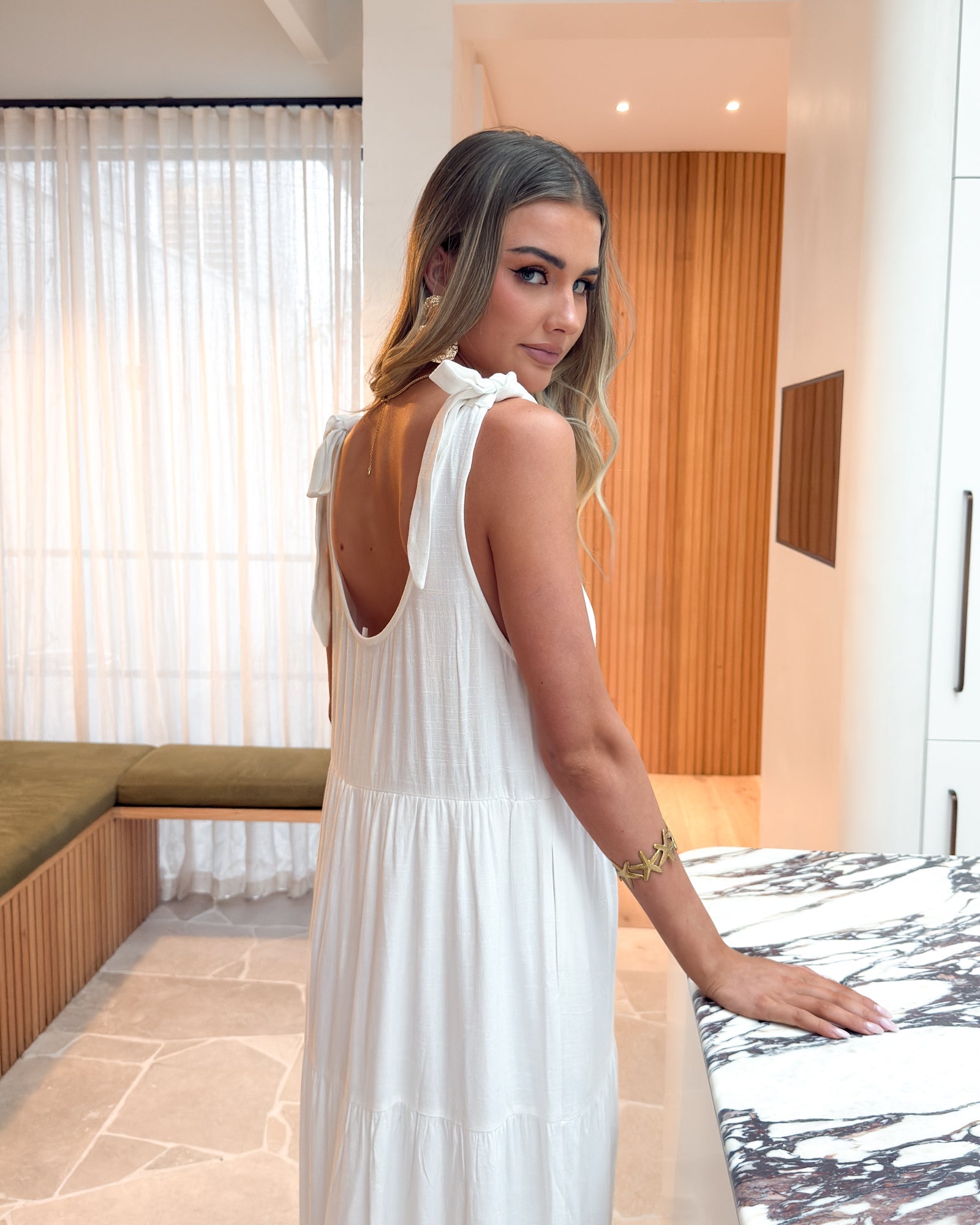Lydia Dress - White