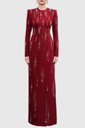 Masar Crystal-drop Embellished Maxi Dress