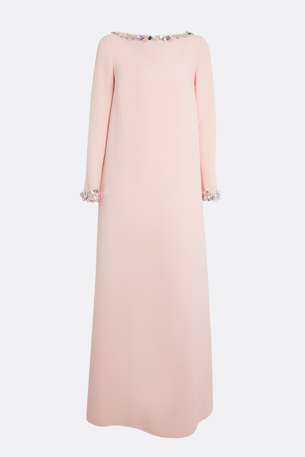 Nahma Rhinestone Embellished Maxi Dress - Pink