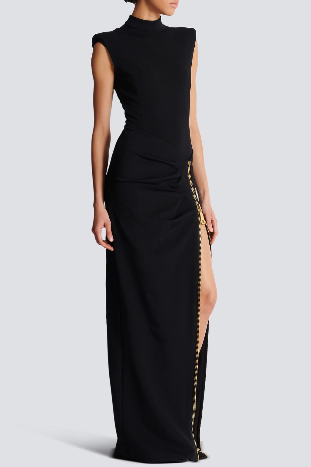 Nakoa Sleeveless Zip Split Maxi Dress