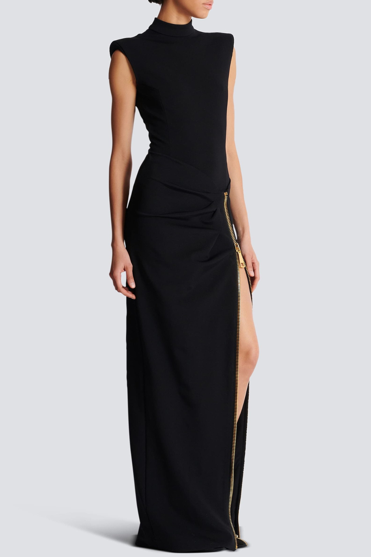 Nakoa Sleeveless Zip Split Maxi Dress