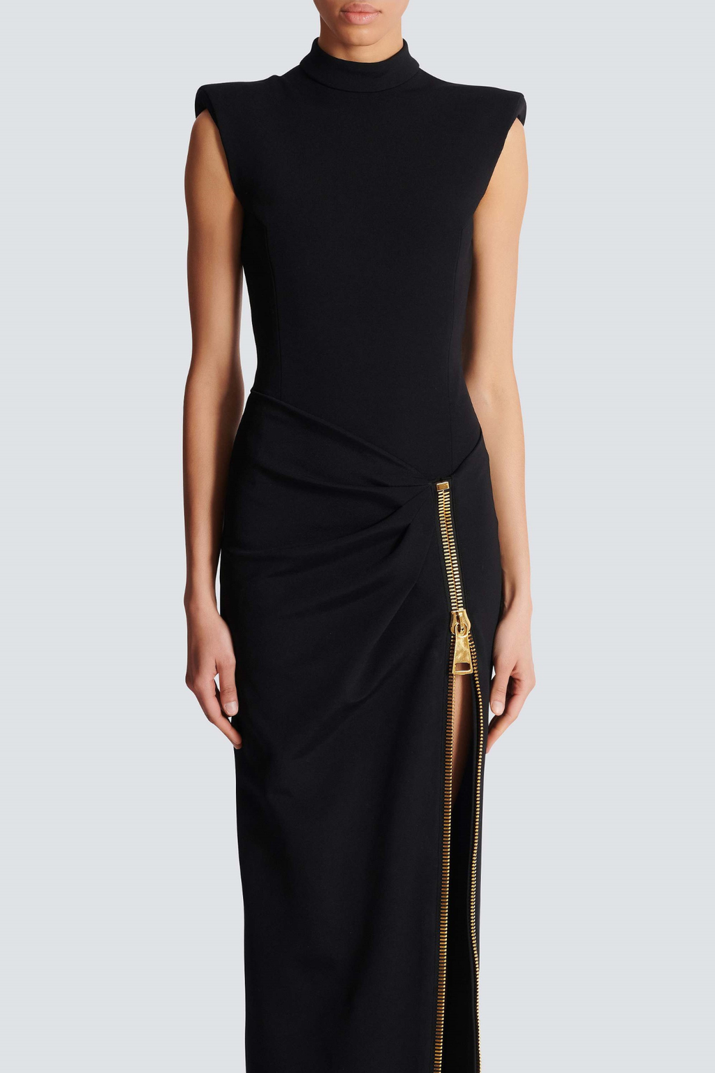 Nakoa Sleeveless Zip Split Maxi Dress