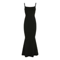 Tube Top Lace Slim Fit Maxi Dress Little Floral Stitching Suspender Sheath Fishtail Dress