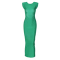 Tight Backless Cutout Design Maxi Dress Street Hipster Waist Controlled Dress Summer