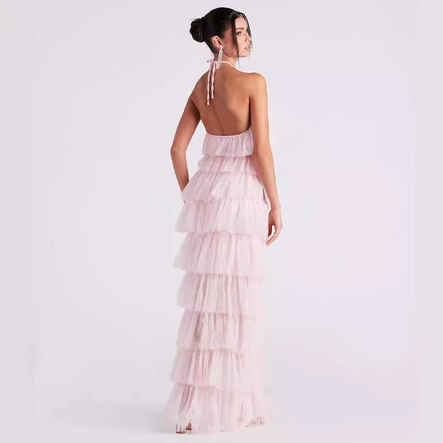 Party Pink Maxi Dress