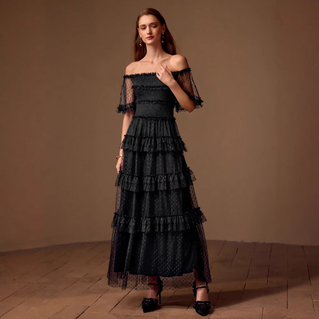 Maxi Dress Bandeau Slim Fit Cocktail Dress