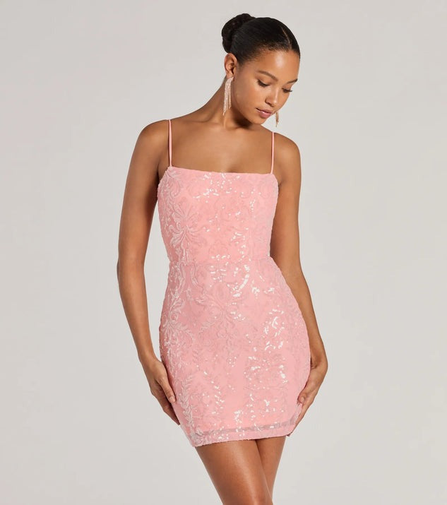 Sequ Dress Sheath Slim Mini Dress