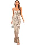 Evening Dress Strap Retro Dress Maxi Dress
