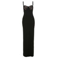 French Lace Splicing Sling Maxi Dress Slim