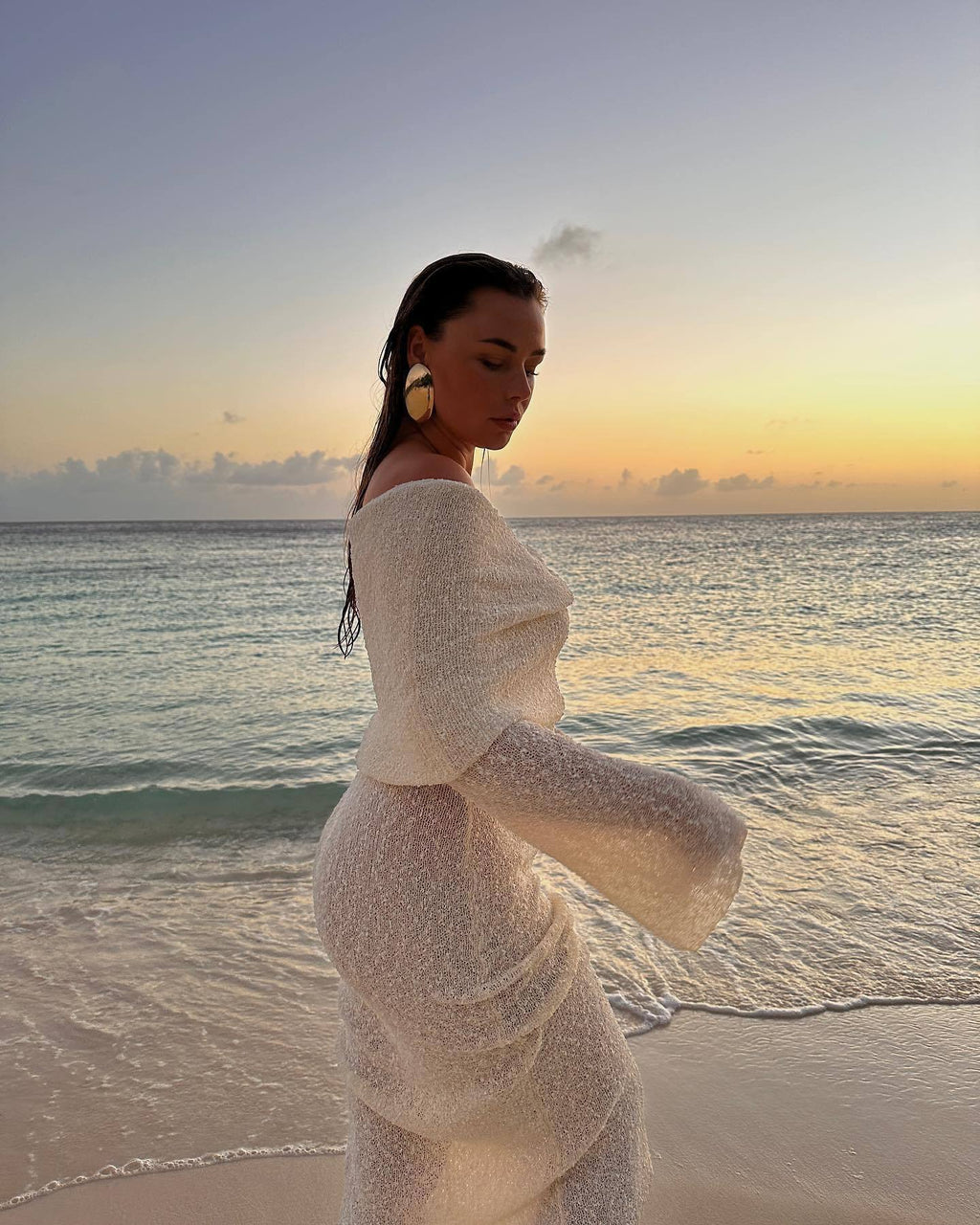 Nayara | Maternity Elegant Off Shoulder Maxi Dress