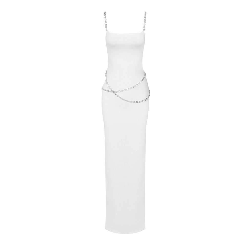 Simple Chain Maxi Dress Party Dress Evening Dress Sexy