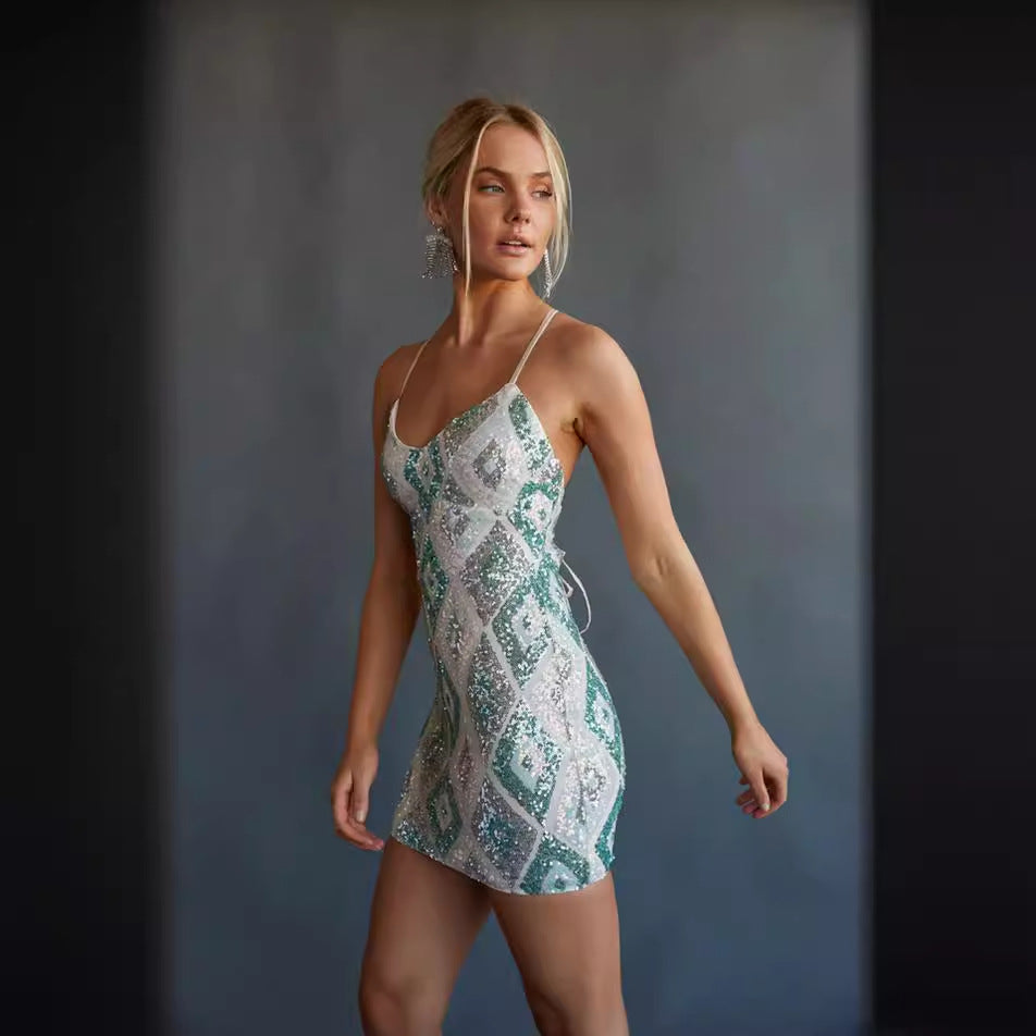 Party Sequined Mini Dress