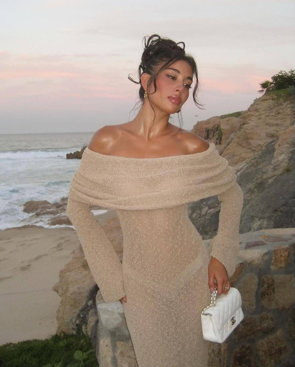 Nayara | Elegant Off Shoulder Maxi Dress