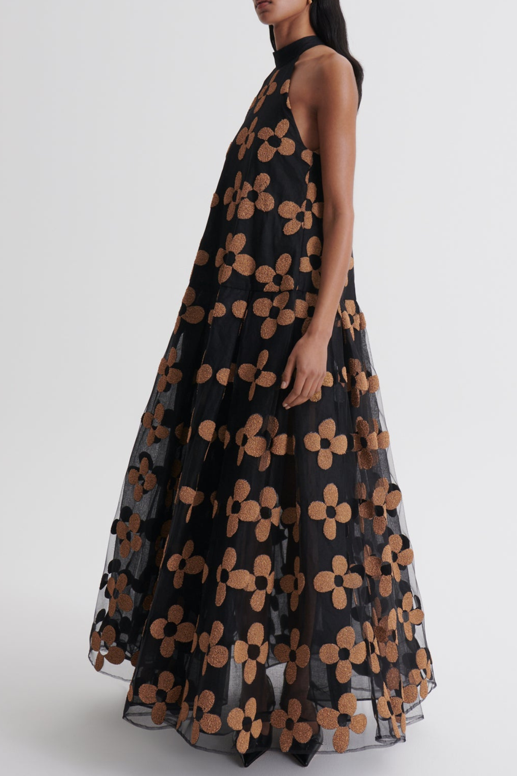 Obero Floral Sleeveless Maxi Dress