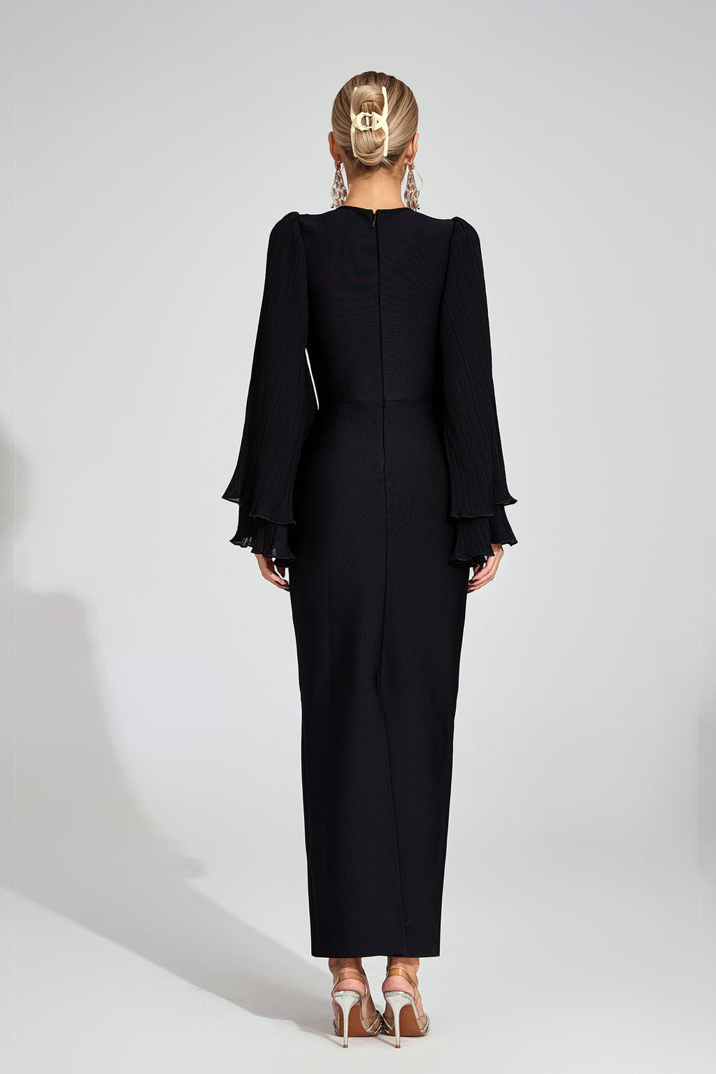 Ottilie Black Bandage Maxi Dress