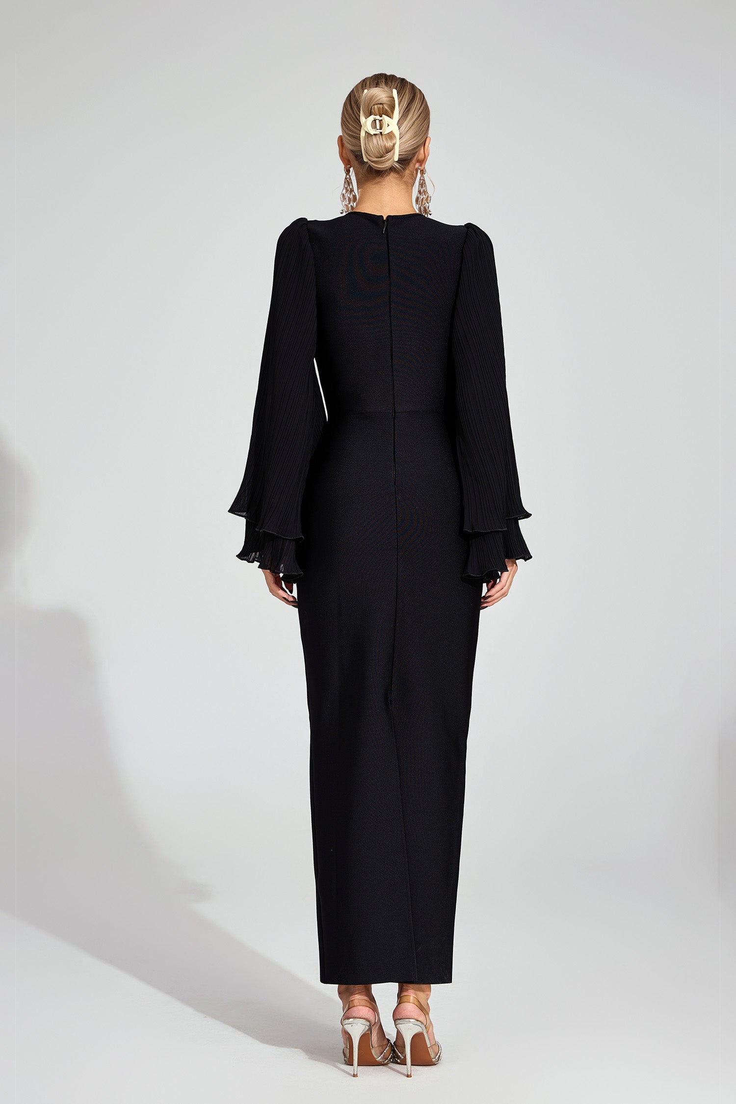 Ottilie Black Bandage Maxi Dress