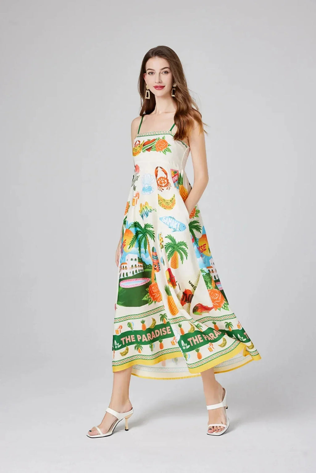 Voyage Paradise Print Cami Maxi Dress | Relaxed Fit | Summer