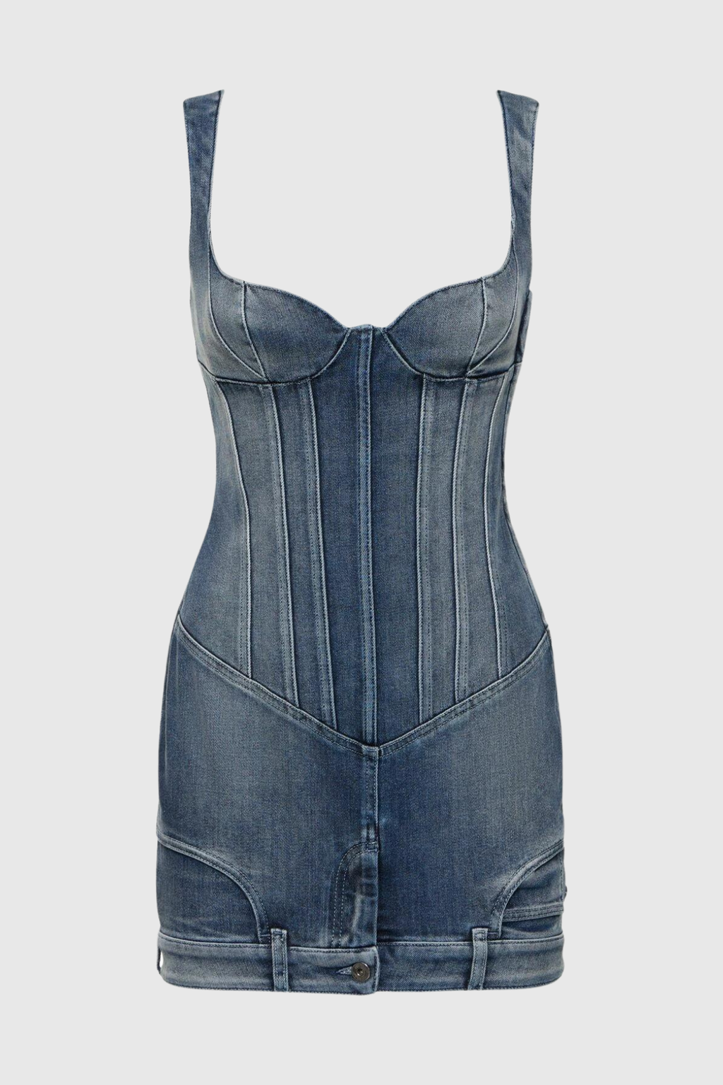 Reina Deconstruct Bustier Mini Dress