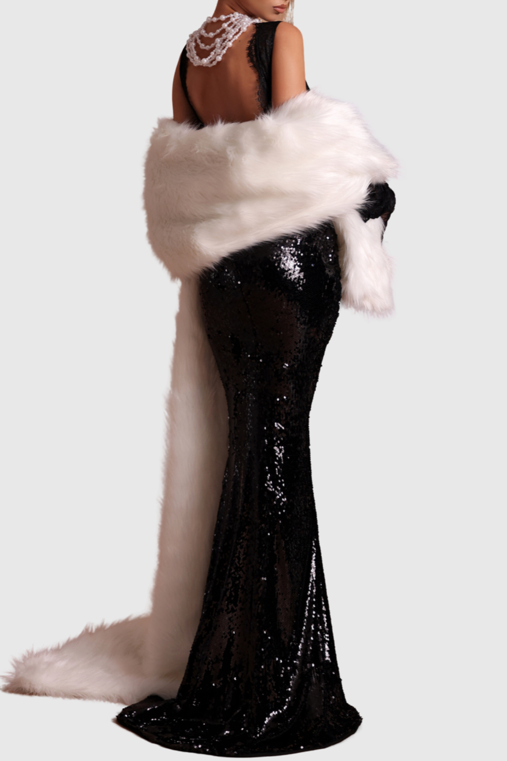 Richa Lace Sequin Embellished Maxi Dress
