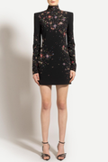 Roanya Star Crystal Embellished Mini Dress