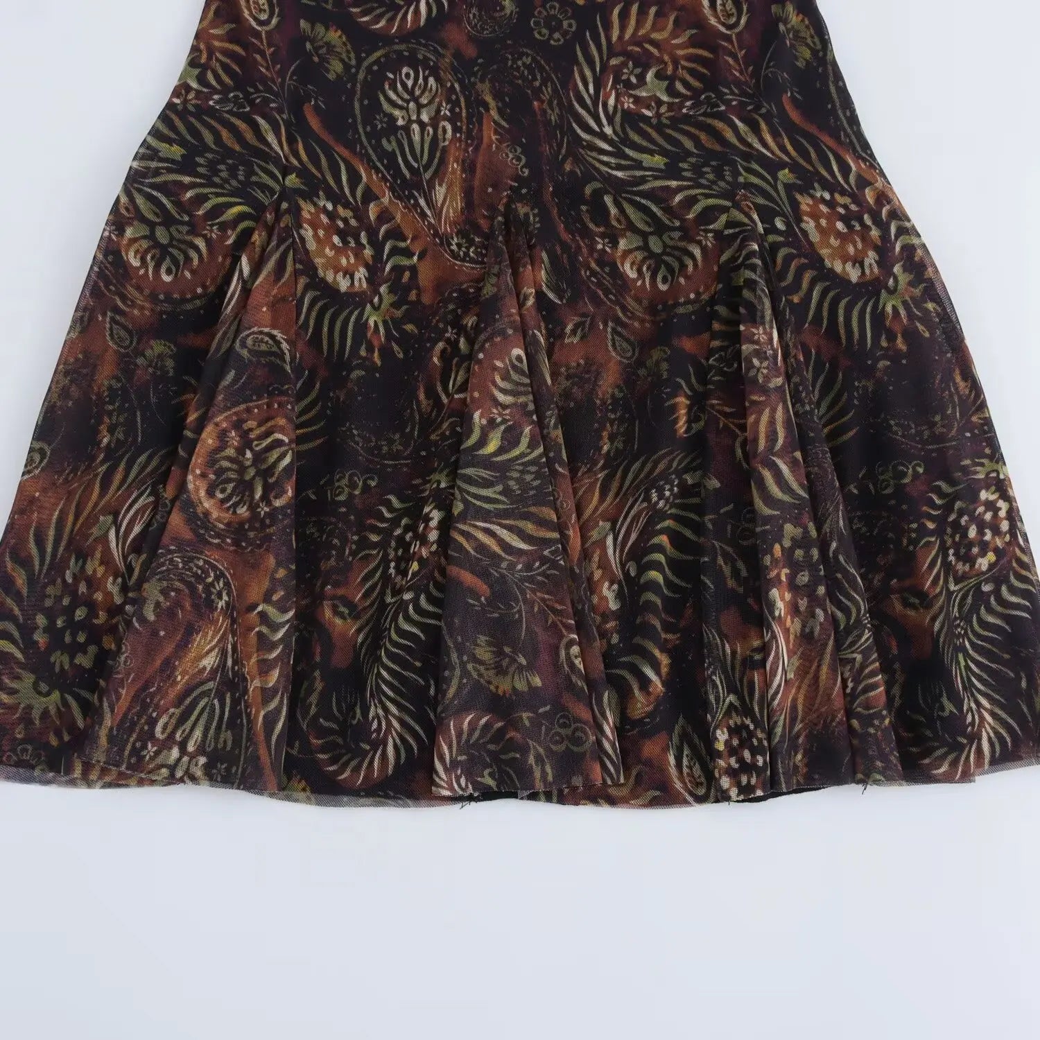 Pleated Long Sleeves Tulle Mini Dress