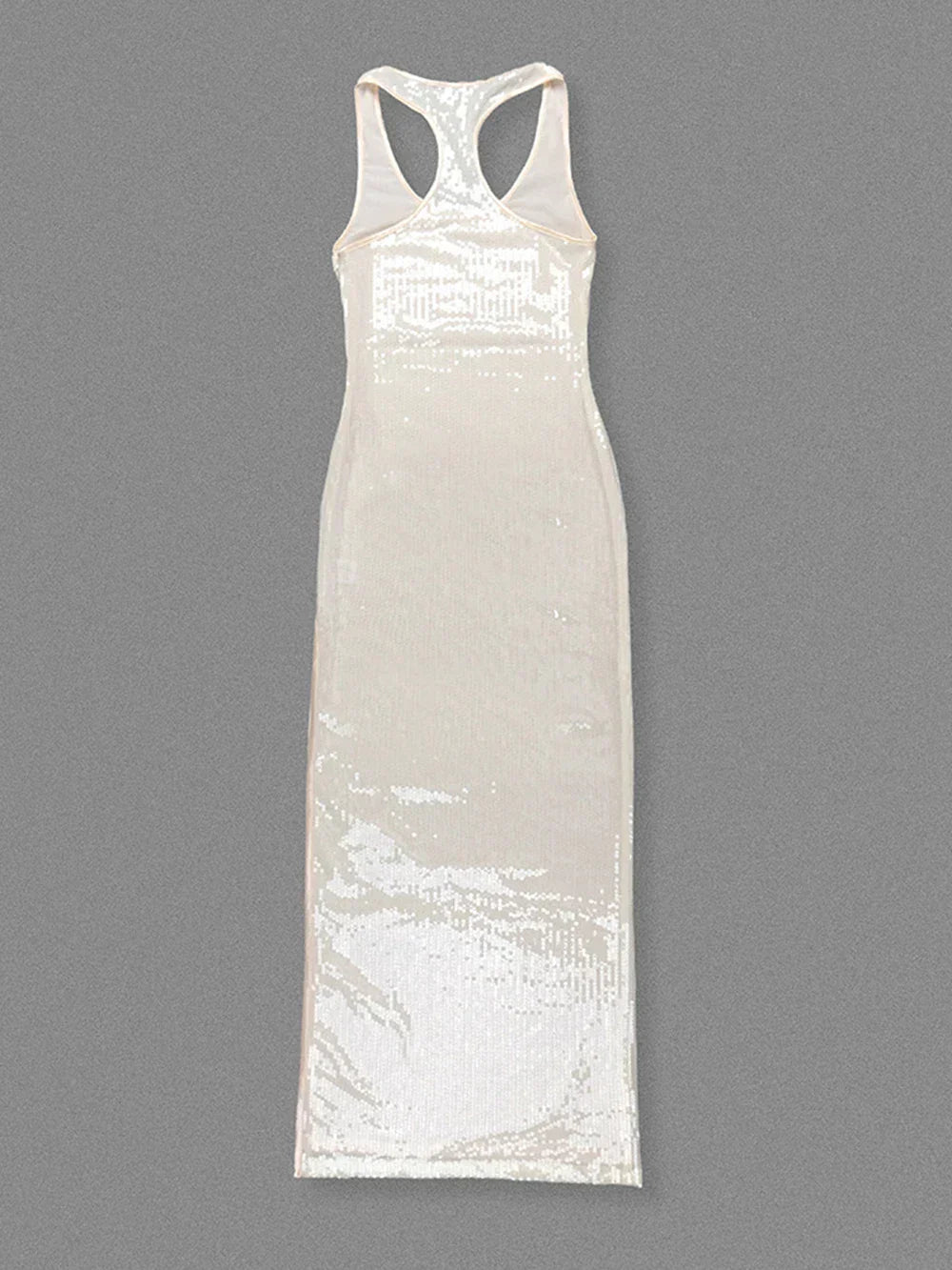 Women's Bling Glitter Sequin Transparent Maxi Dress