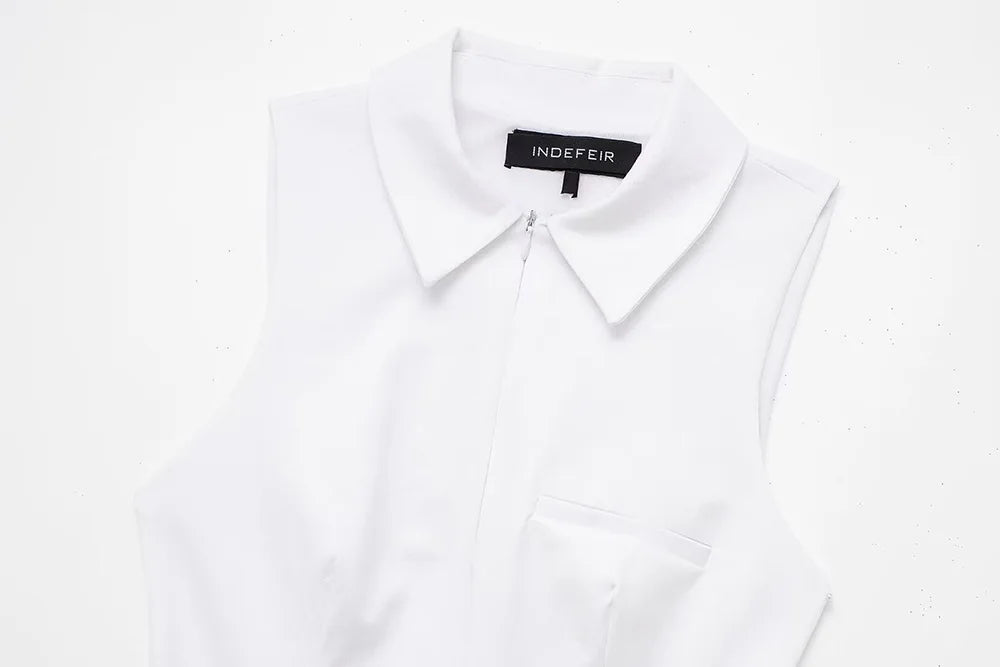 Women's Box Pleated Casual Short Dress