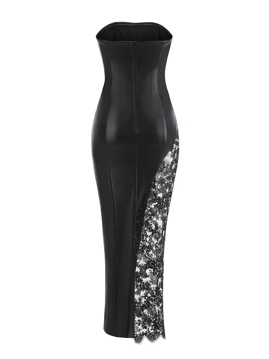 Women's  Patchwork Evening Party Dress