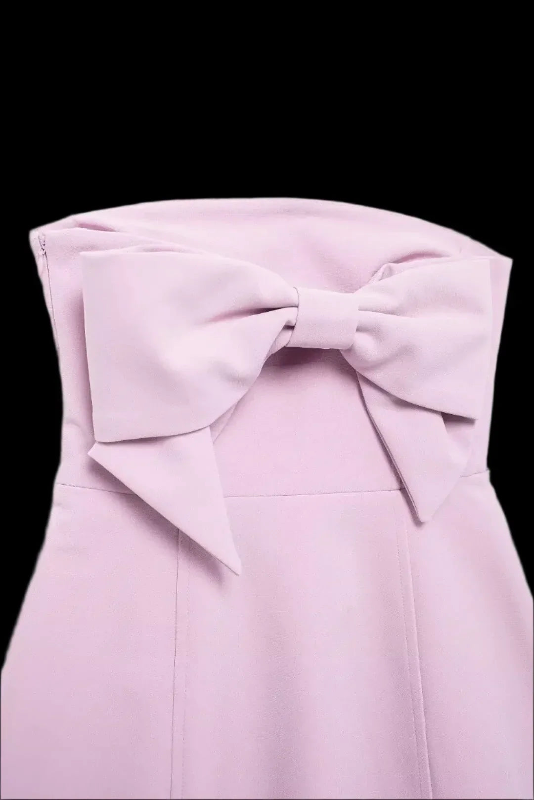 Pink Mini Dress 3D Bow. Backless