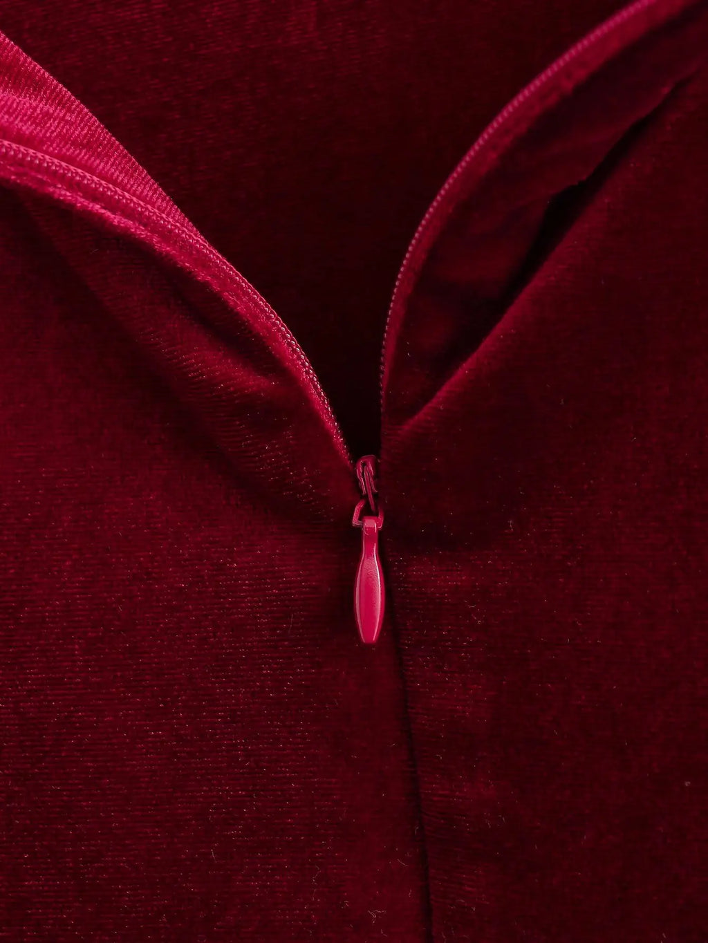 Velvet Bow Burgundy Short Dress