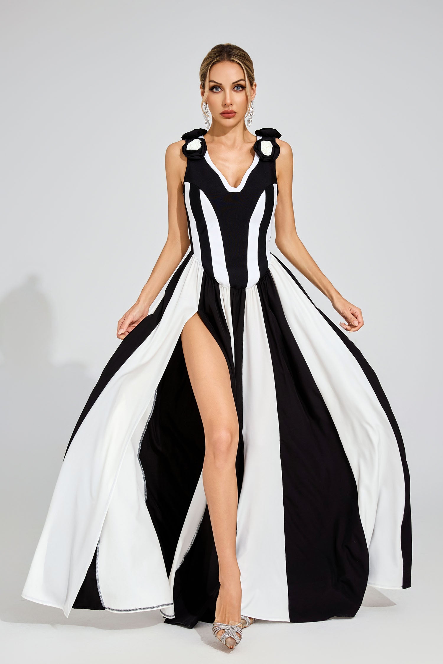 Saul Black Bandage Maxi Dress