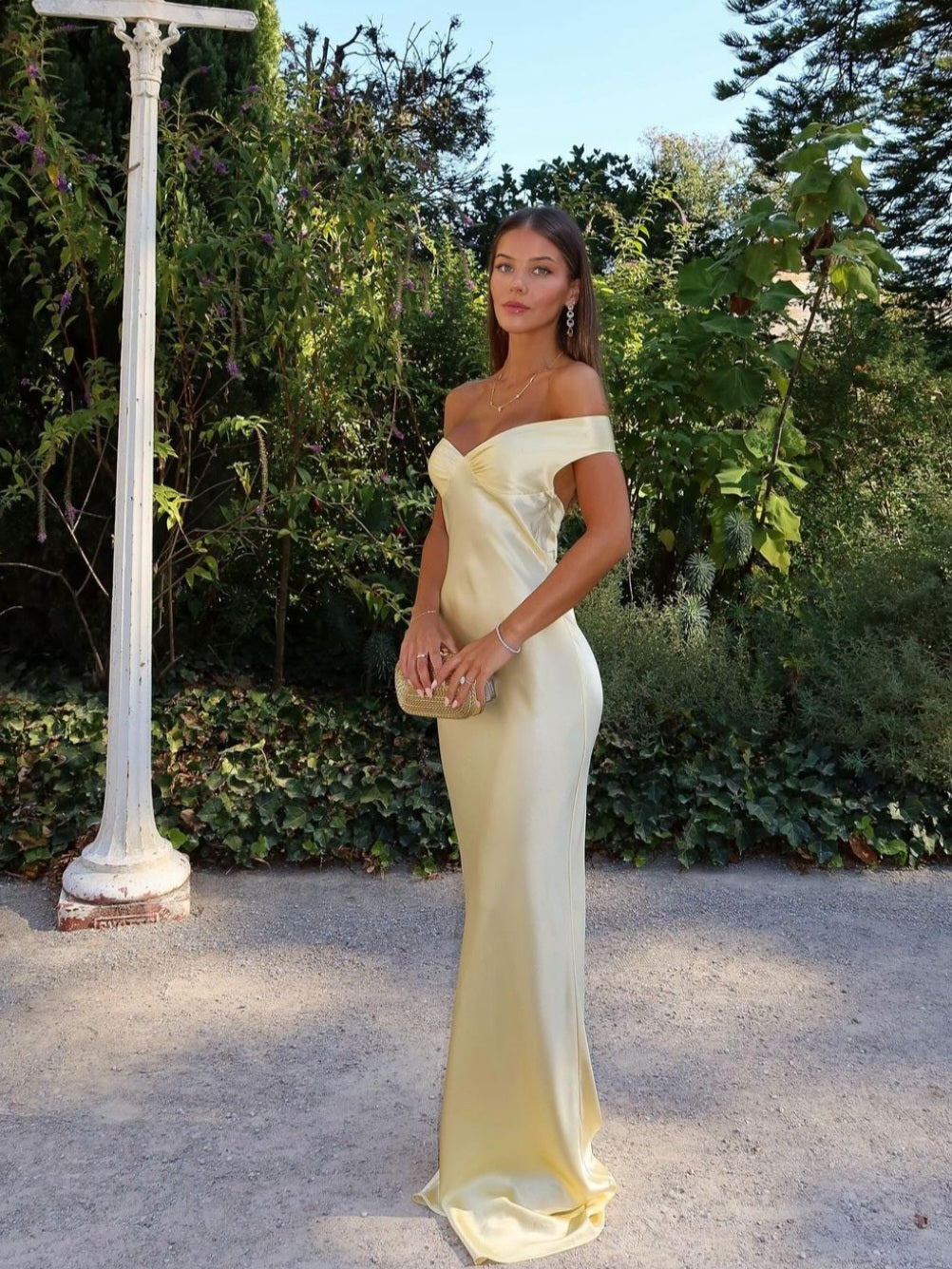 Emory | Satin Backless Maxi Dress