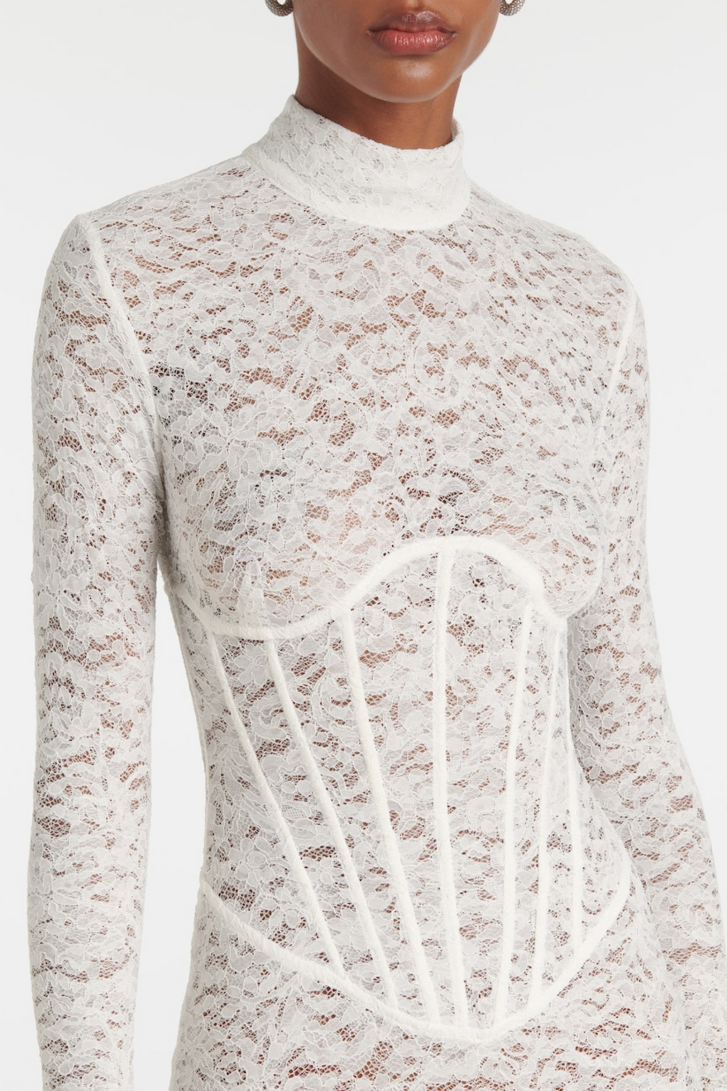 Seaba Lace Corset Mini Dress