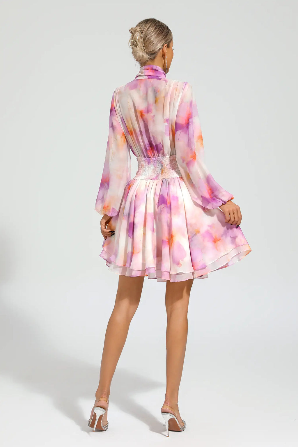 Sid Pink Floral Mini Dress