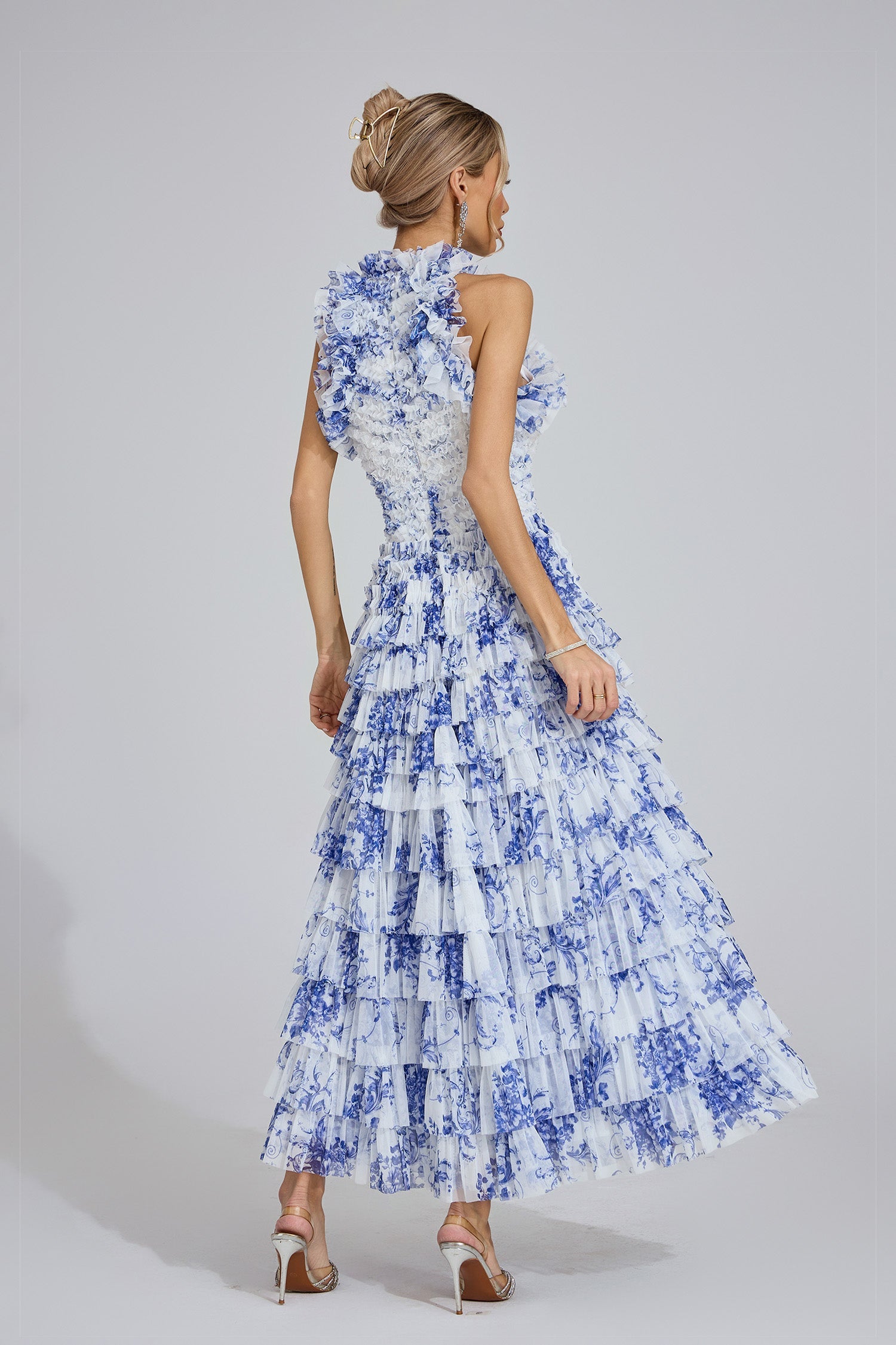 Siofra Blue Willow Maxi Dress