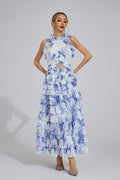 Siofra Blue Willow Maxi Dress