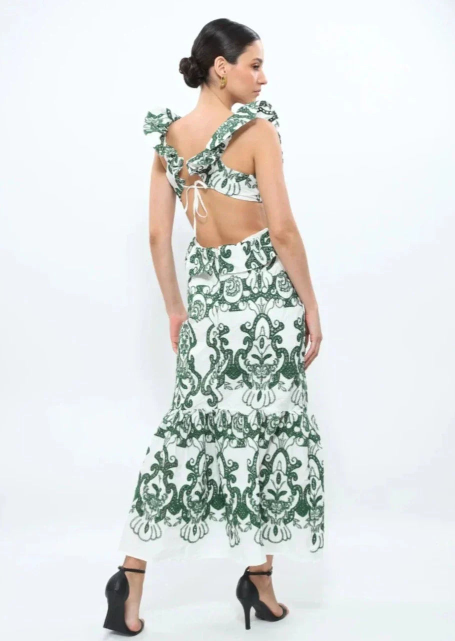 Haven | Ruffled Maxi Dress