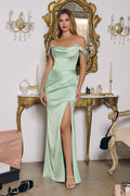 Kieran Gown - Stretch Satin Fitted Dress