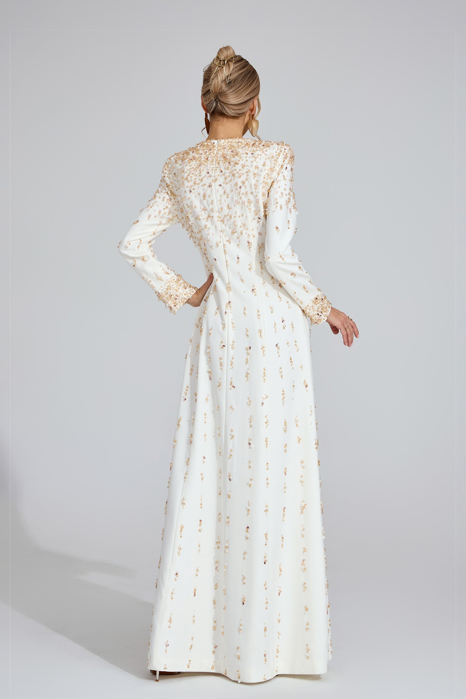 Tanith White Diamond Maxi Dress