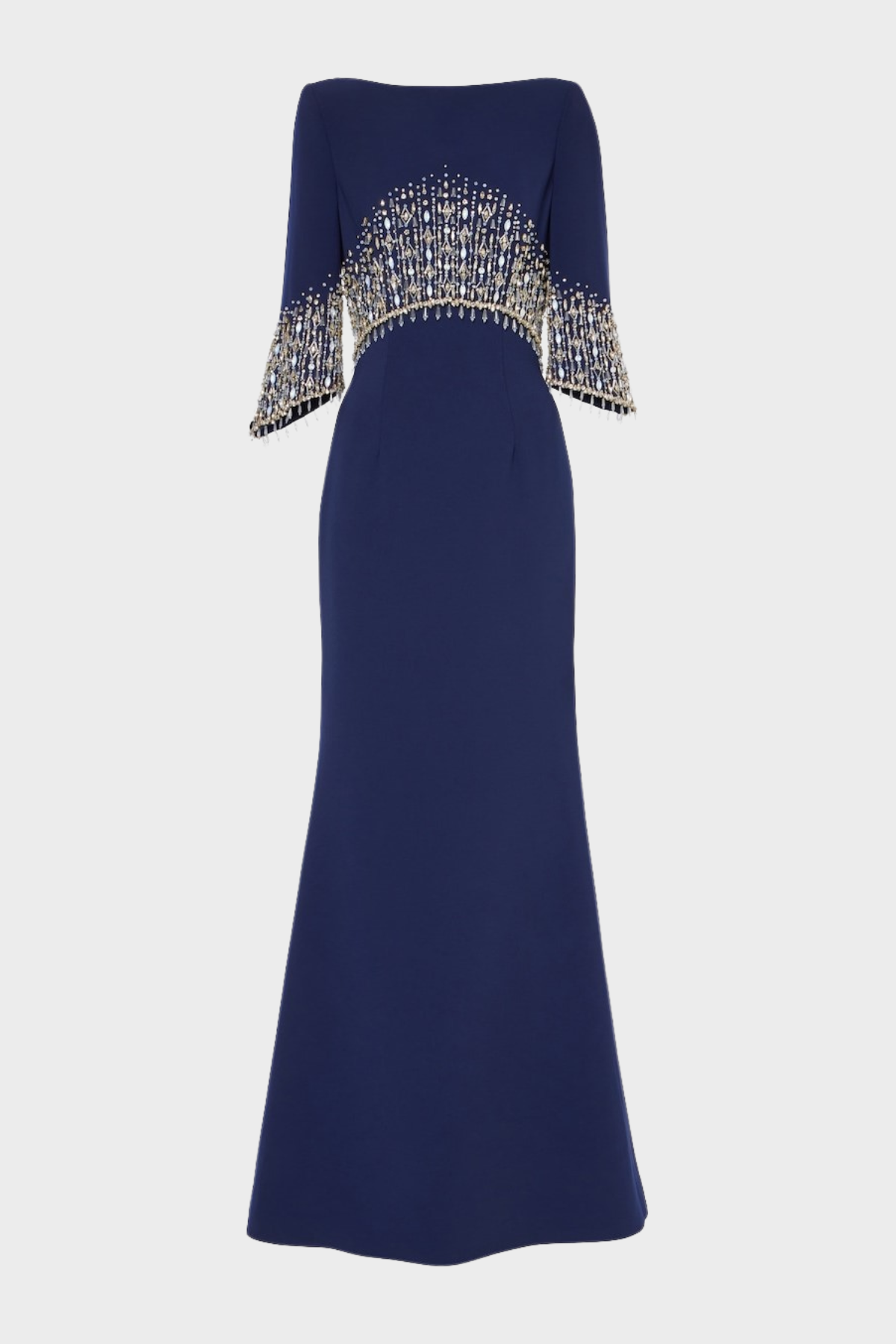 Thaya Crystal Embellished Maxi Dress - Navy