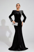 Thisbe Black Beaded Maxi Dress
