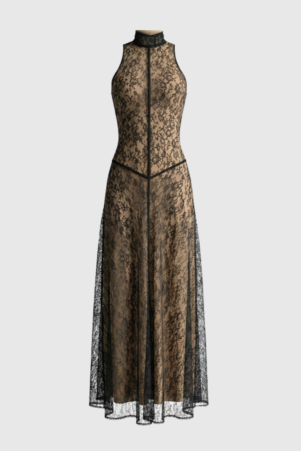 Timya Lace Sleeveless Maxi Dress