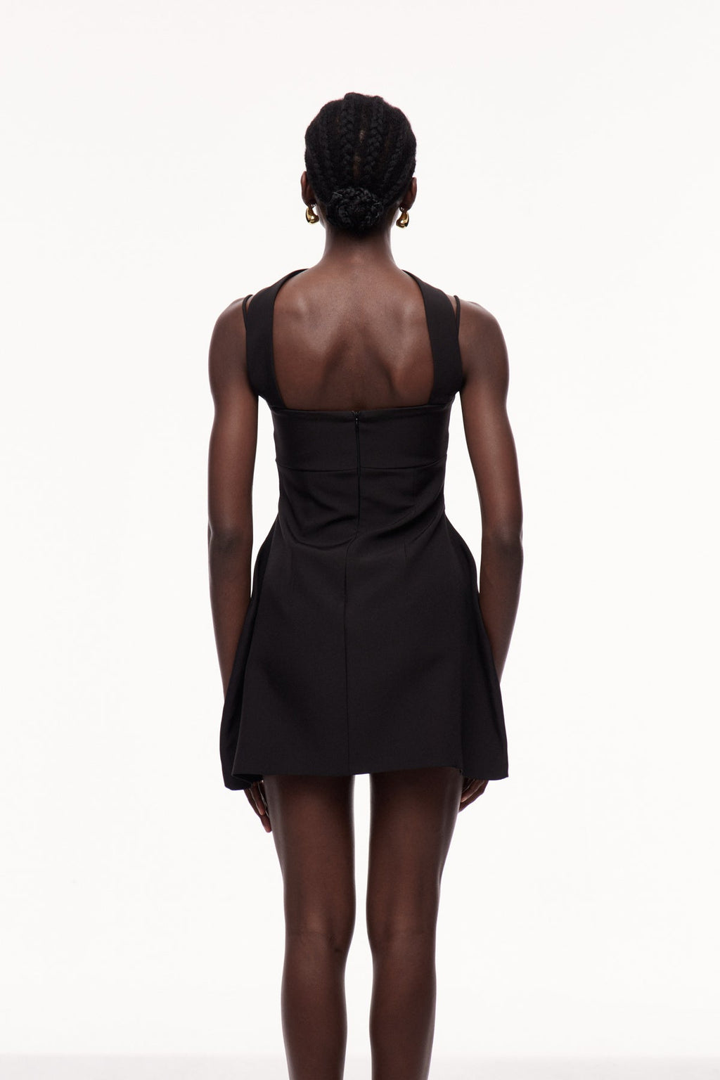 Xulia Halter Neck Cutout Deconstruct Mini Dress