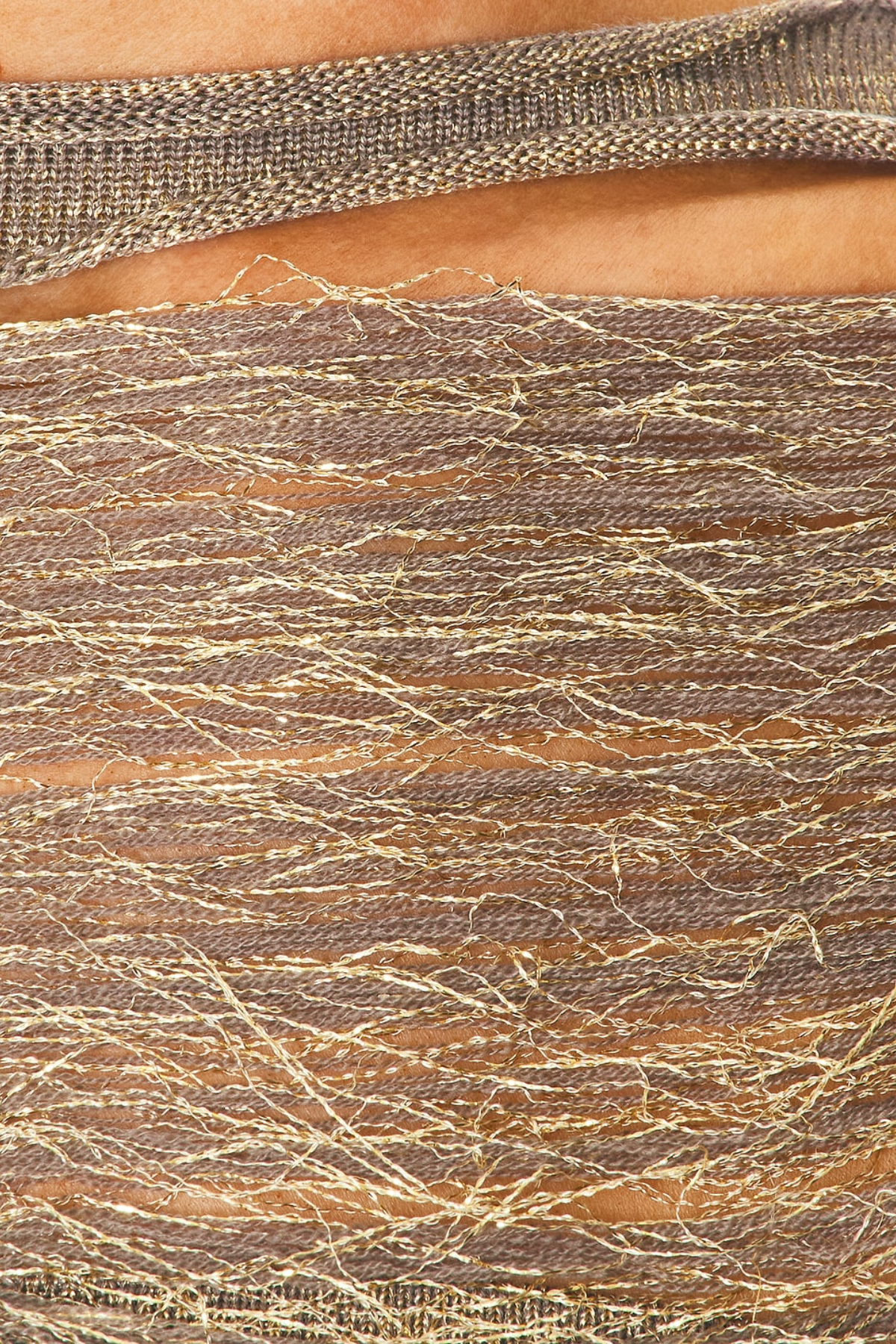 Zamza Fringe Cutout Maxi Dress