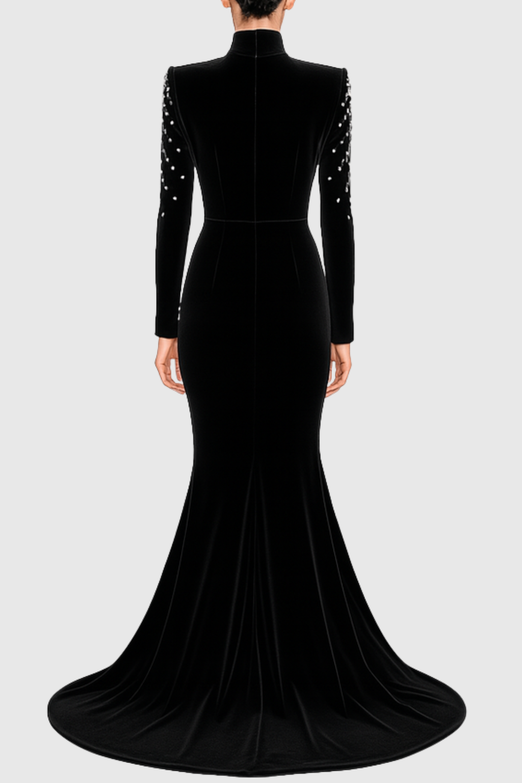 Zsiga Diamante Embellished Velvet Maxi Dress