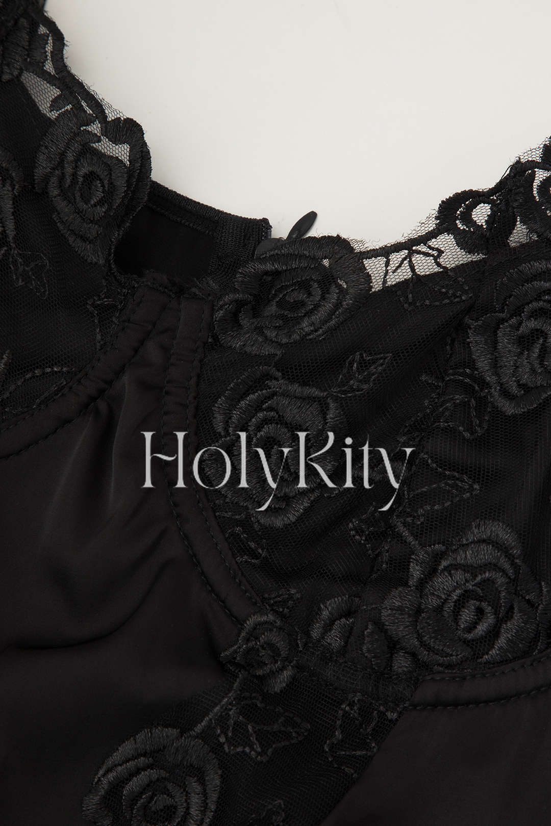 Lace Detail Underwire Shaping Wrap Mini Dress