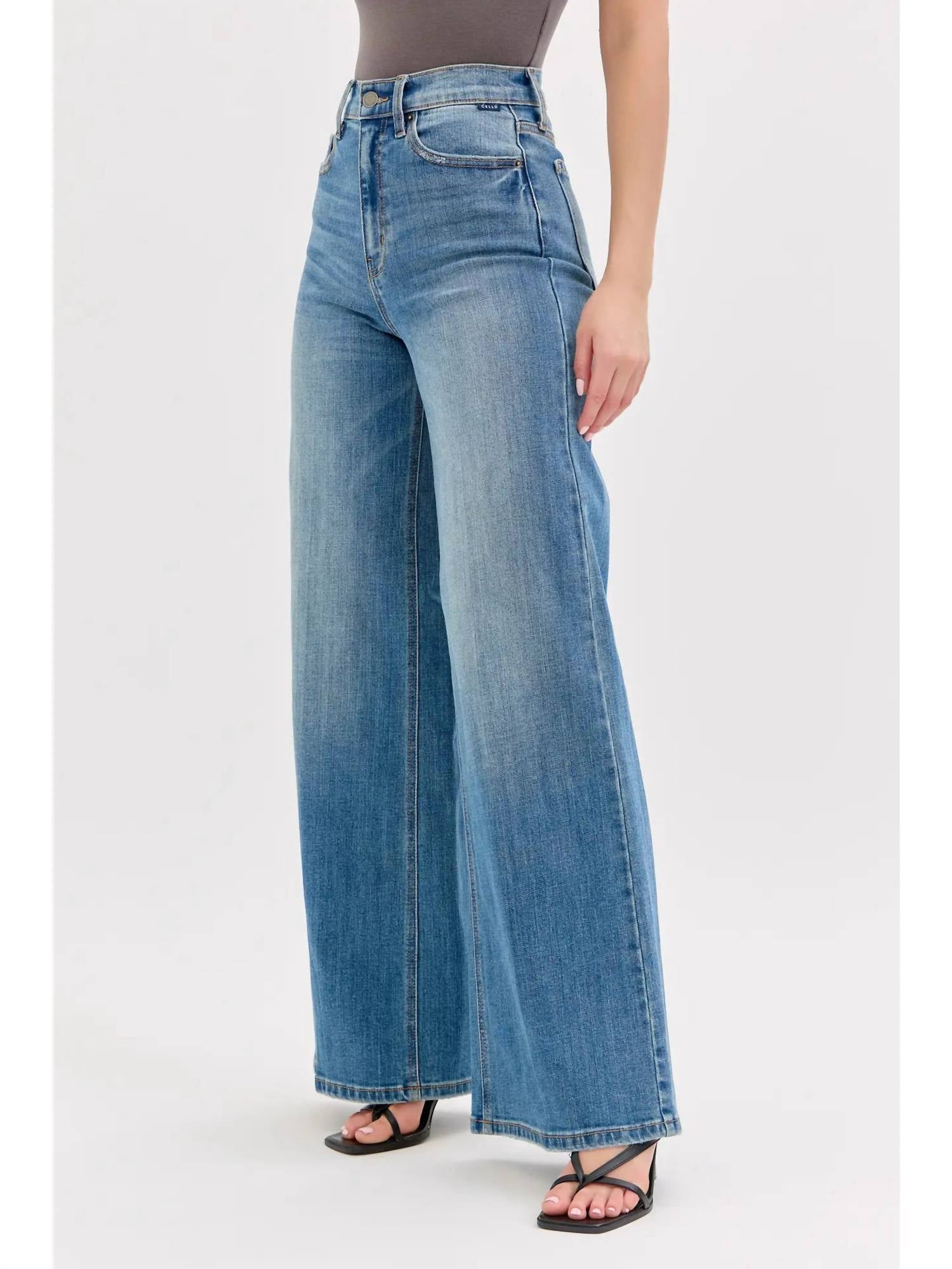 Cello - Sarah High-rise Wide Leg Jeans